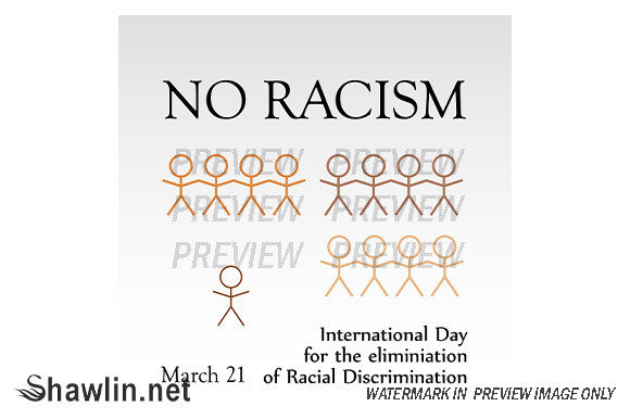 No Racism Graphic with Stick Figures: A Strategic Tool for Inclusive Communication
