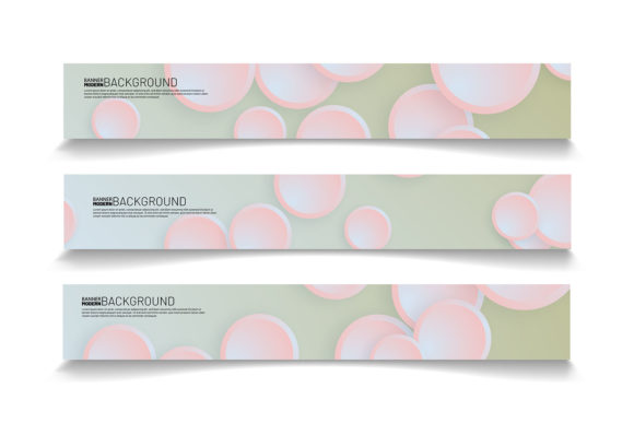 Set Banner Design with Circle